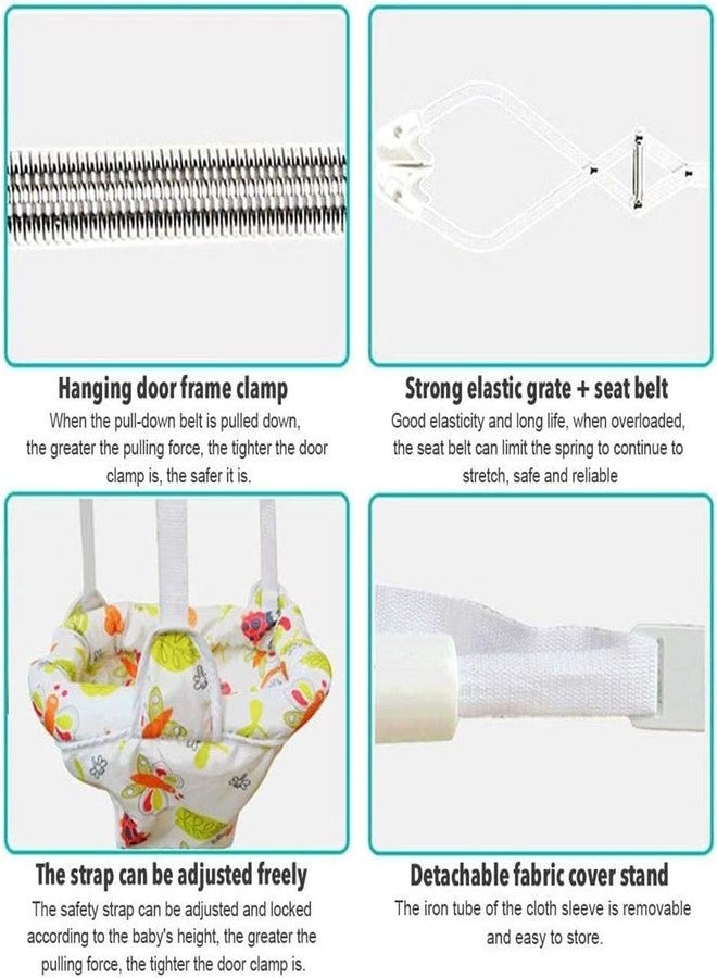 Ostin أرجوحة أوستين للأطفال الرضع، جهاز تمرين للأطفال مزود بمشبك باب، زنبرك قابل لتعديل طول الارتداد، أرجوحة معلقة للأطفال من عمر 6 أشهر إلى سنتين - Image 5